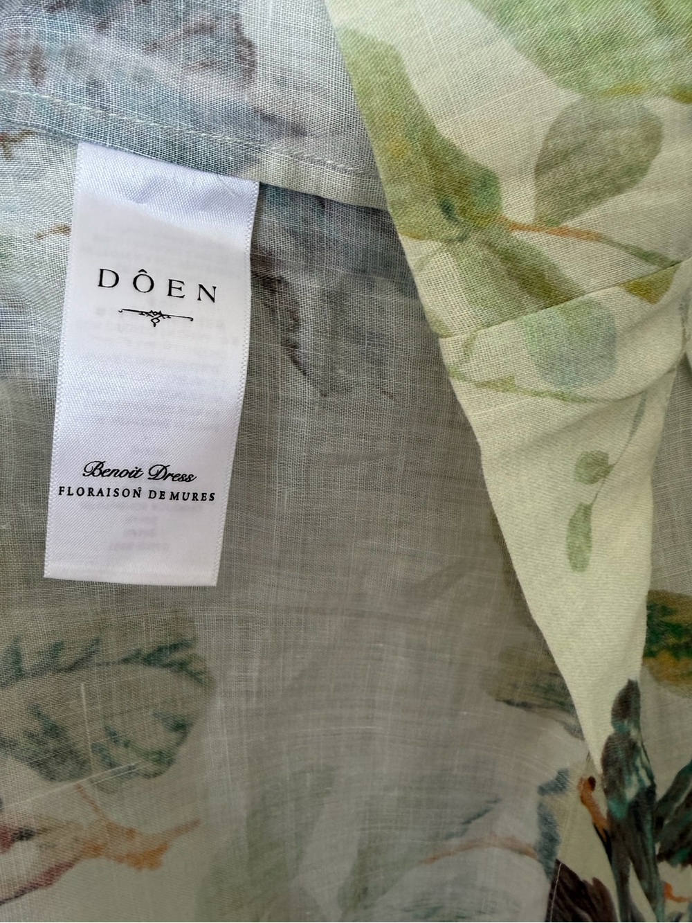 🆕 Doen BENOIT DRESS IN FLORAISON DE MÛRES - size S - Picture 9 of 9